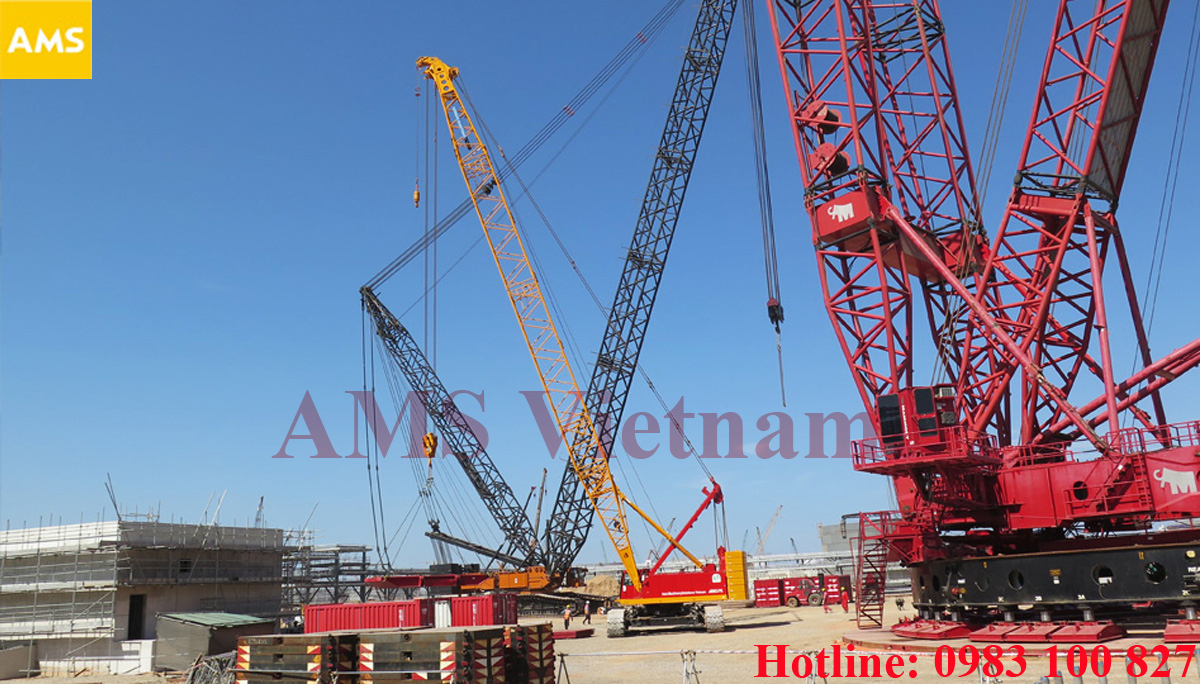 150ton crawler crane for rent in Vietnam